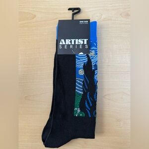 Vincent Van Gogh Starry Night Socks Artist Series Dutch Post-Impressionist NWT